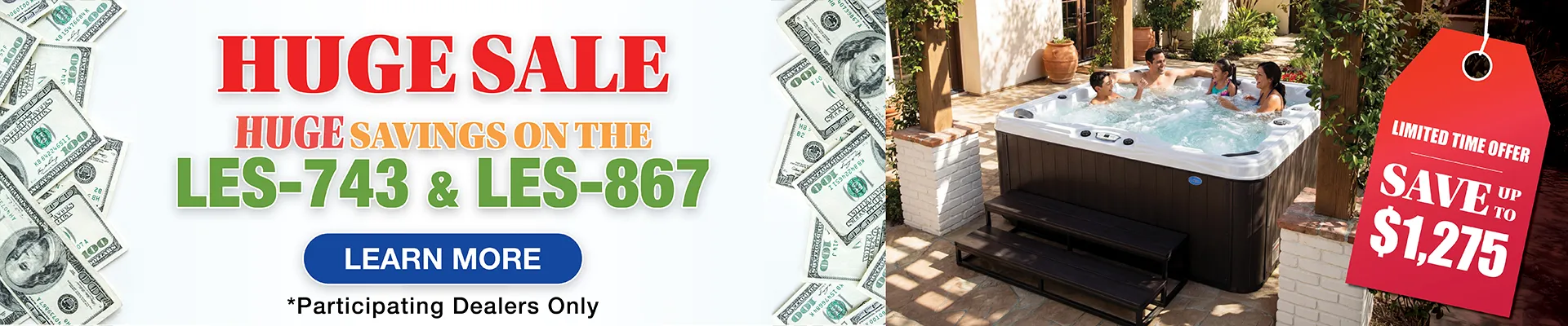 Calspas hot tub being used in a family setting - Paris